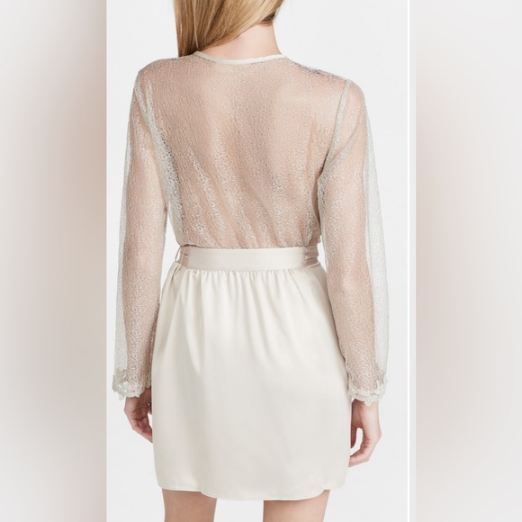 Flora Nikrooz Showstopper Charmeuse Robe Wedding Intimate - Picture 2 of 5